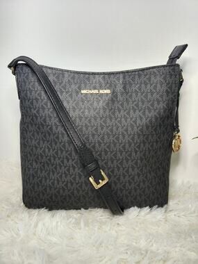 Michael Kors Monogram Bag Black Crossbody Y2K Minimalist Casual